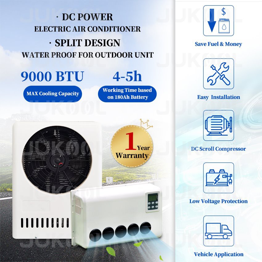 Feature of electric ac for trucks Feature of electric ac for trucks